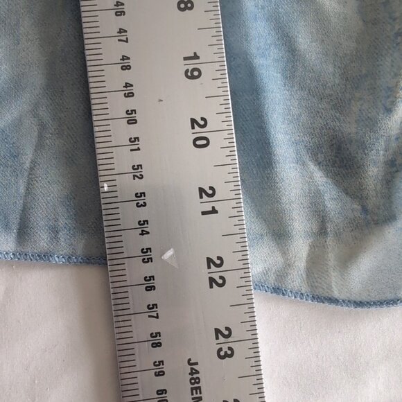 NWT Dazy Women's Blouse Blue Cropped Flowy Summer, Medium - Picture 7 of 7